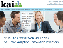 Tablet Screenshot of kaicentre.com